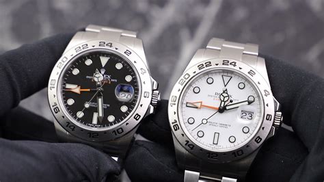 which better rolex 39 white or black dial|rolex explorer 2 black vs white.